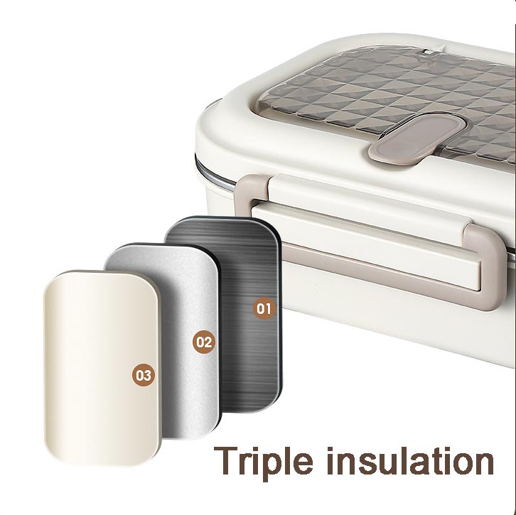 ThermoBento™ – Geïsoleerde bentobox van roestvrij staal