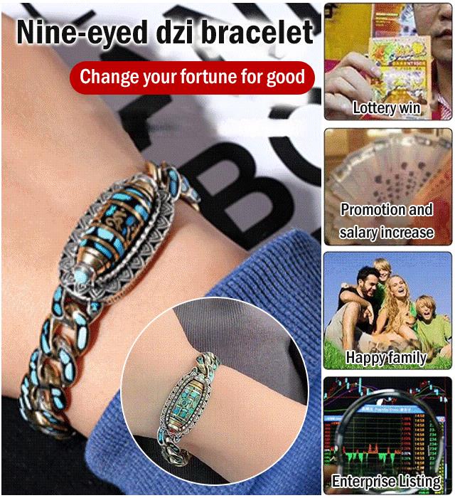 SoulEye™ Dzi kralenarmband - spirituele bescherming & innerlijke helderheid met het zes-teken mantra