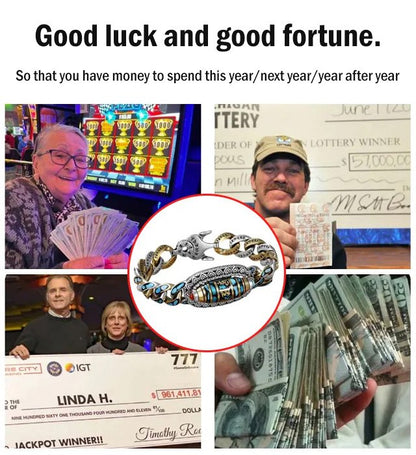 SoulEye™ Dzi kralenarmband - spirituele bescherming & innerlijke helderheid met het zes-teken mantra