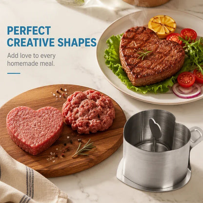 SizzleForm Stalen Hamburgerpers – Perfecte Burgers, Elke Keer