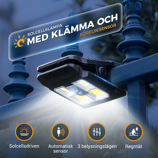 Zonne Bewegingssensorlamp — Directe beveiligingsverlichting