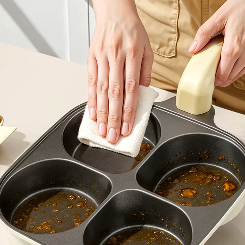 4-Kops Ontbijtkoekenpan – Perfecte Ochtenden, Moeiteloos Koken