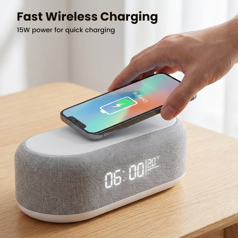LumiNest — Smart Wekker met Oplader & Licht | 50% KORTING