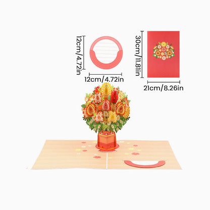 LoveBlossom – 3D Bloemenkaart Liefde | 1+1 GRATIS