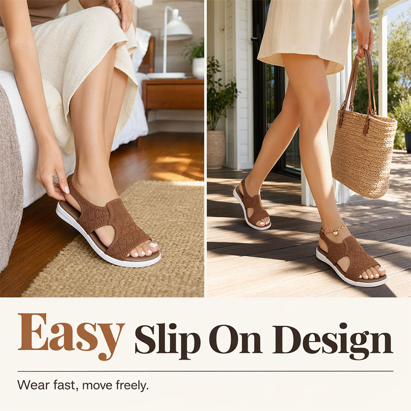 Luca — Ademend Sandalen met Brede Pasvorm en Wolkencomfort