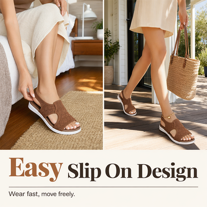 Luca — Ademend Sandalen met Brede Pasvorm en Wolkencomfort