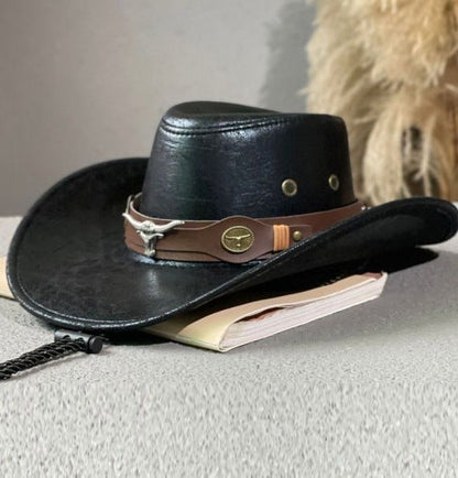 Rafe – Cowboyhoed met brede rand en verstelbare band