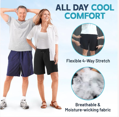 CoolFlex™ - Unisex Ice Silk Stretch Shorts | 1+1 GRATIS
