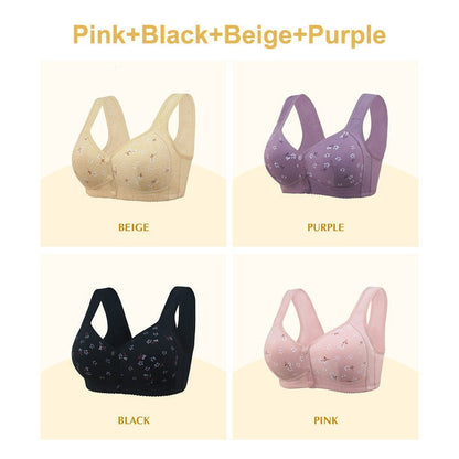 ComfortWear – Comfortabele bh met voorsluiting en knoopsluiting | 1+1 GRATIS