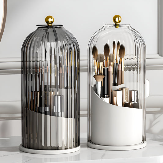 GlamSpin Organizer - Bespaar Tijd en Ruimte met de Roterende 360° Make-up Borstelhouder | 50% KORTING