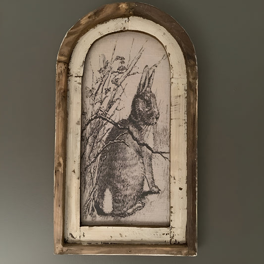 RustiekHuis -  Rustiek boerderijdecor met konijnen aan de muur | 50% KORTING