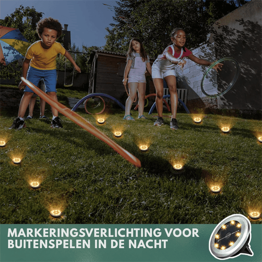 SolarGlow 4 stuks-Set — Tuinpadverlichting | 50% KORTING