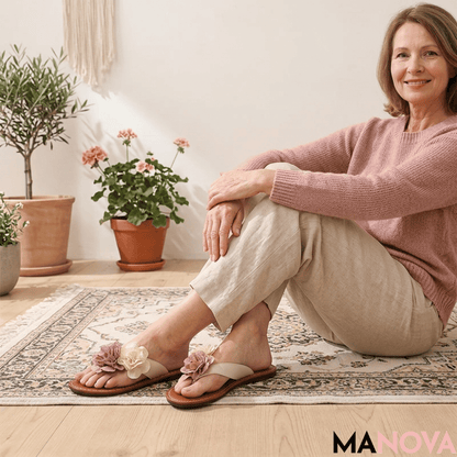 Mia — Lichtgewicht Bloemen Sandalen | 50% KORTING
