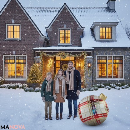 GlowSphere – XXL Opblaasbare Kerstbal | 50% KORTING