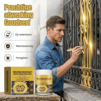 GoldMist Gloss — Weerbestendige Gouden Verf | 1+1 GRATIS