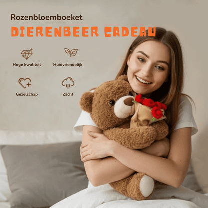 HeartCuddle – Rozenbeer Knuffel | 50% KORTING