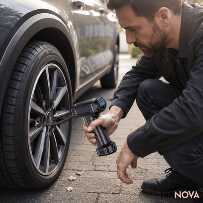 TireMaster Pro — Mobiele Bandencompressor | 50% KORTING