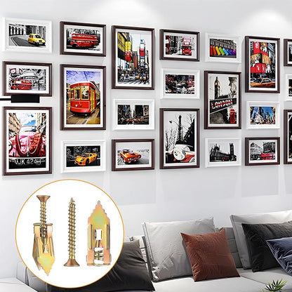 FixSecure - Uitzettingspluggen voor gipsplaten + hoogvaste zinkschroeven (verpakking van 100)