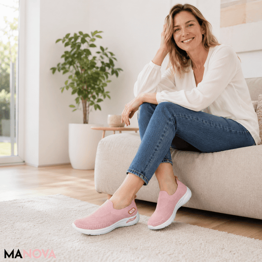 Maya — Ademende Gebreide Sneakers | 50% KORTING