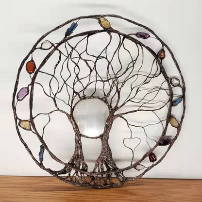 Circle of Life metalen boom wanddecoratie