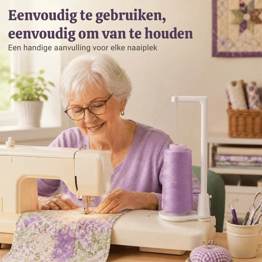 SewEasySpool — Grote Garenklosphouder | 1+1 GRATIS