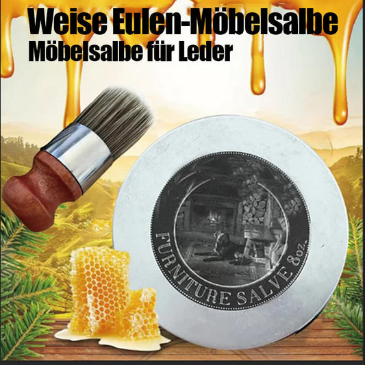 Manova™ Zalf voor lederen meubelen (met borstel) | 50% KORTING