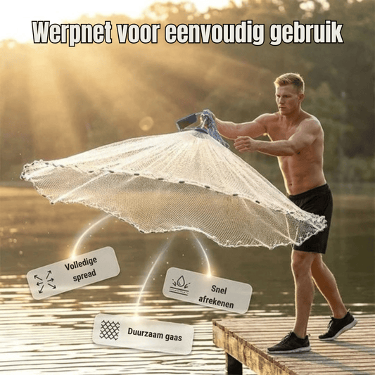 AquaLock Pro — Professioneel Werpnet | 50% KORTING