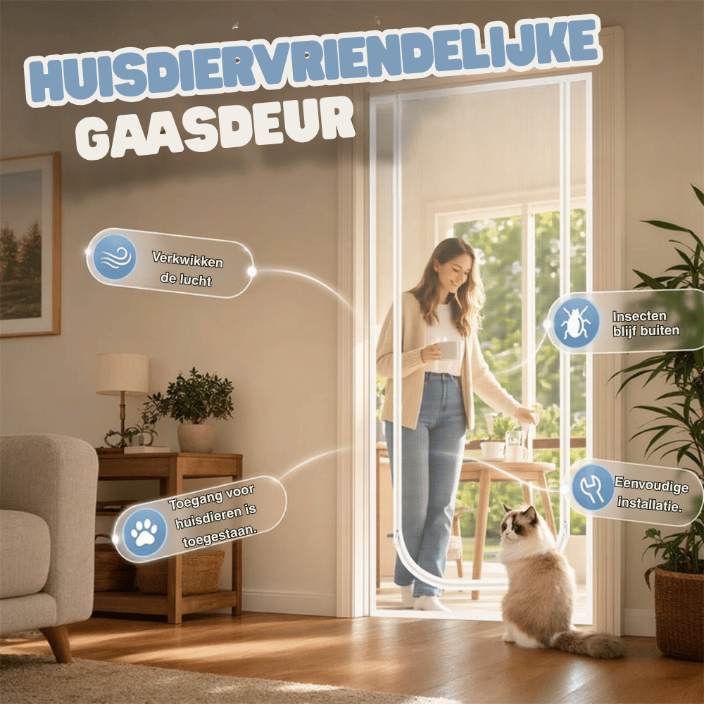 BreezGuard — Hordeur voor Huisdieren | 50% KORTING