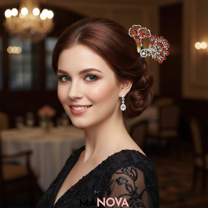 GraceFeather – Elegant Haaraccessoire met Kristallen | 1+1 GRATIS