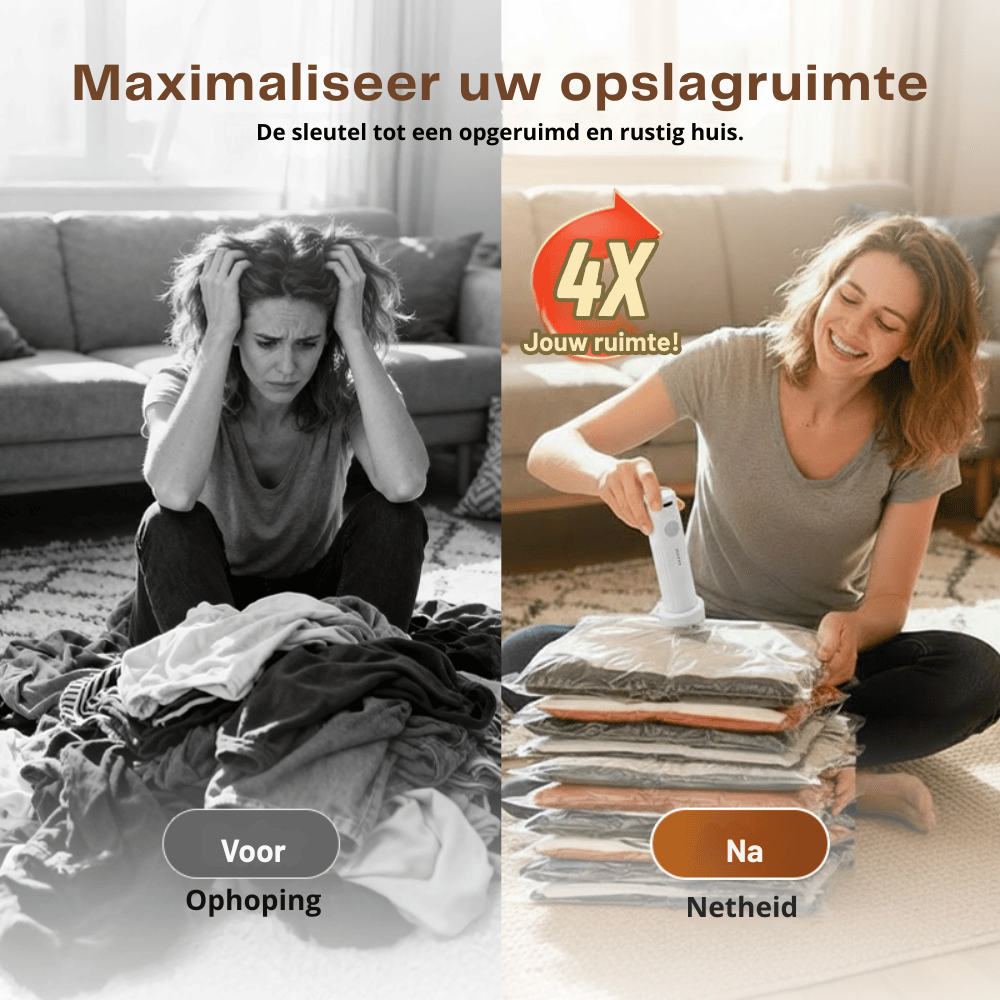 SpaceSculpt — Compressie Reiszakken | 50% KORTING