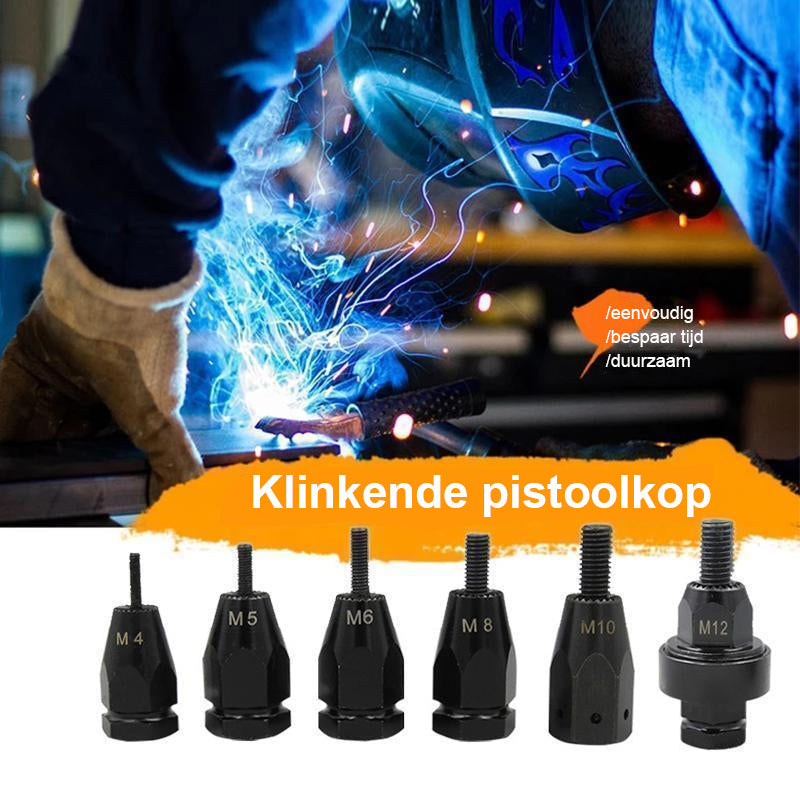 Klinkpistoolkop en dop