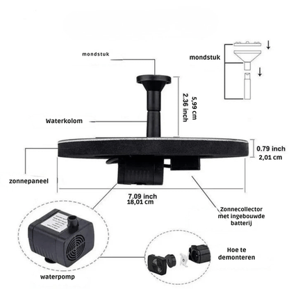SolarFlow — Tuinfonteinpomp | 50% KORTING