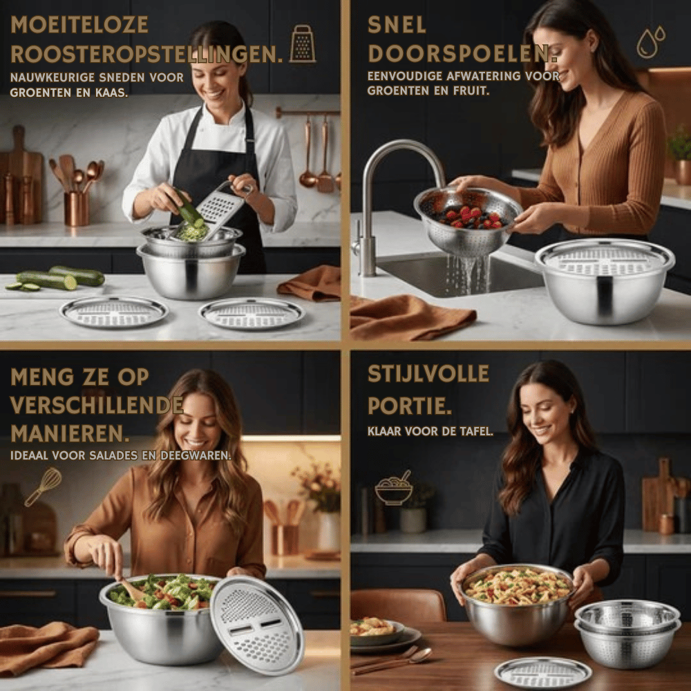 SwiftSlice Pro — Multifunctionele Keukenhulp | 50% KORTING