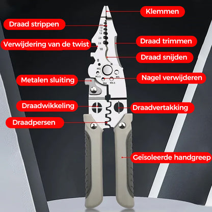 Multifunctionele draadstripper Crimper Cutter Tang