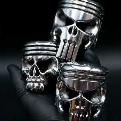 SkullPiston – Unieke Schedel Sleutelhanger met Pistonstijl en Flesopener | 1+1 GRATIS