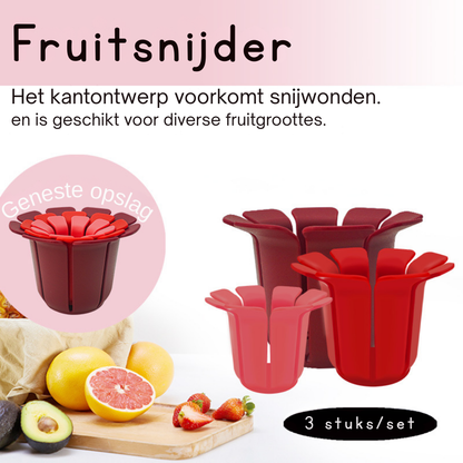 FruitSculpt Set van 3 — Veilige, Perfecte Plakjes | 50% KORTING