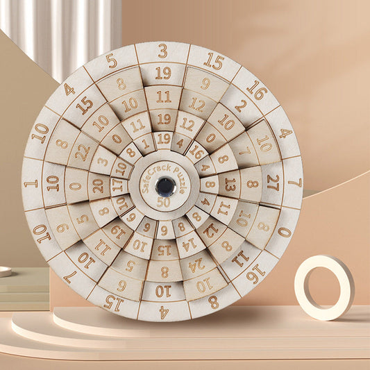 Safecracker 50 Wood Puzzle - Moeilijke wiskundige hersenkraker voor volwassenen