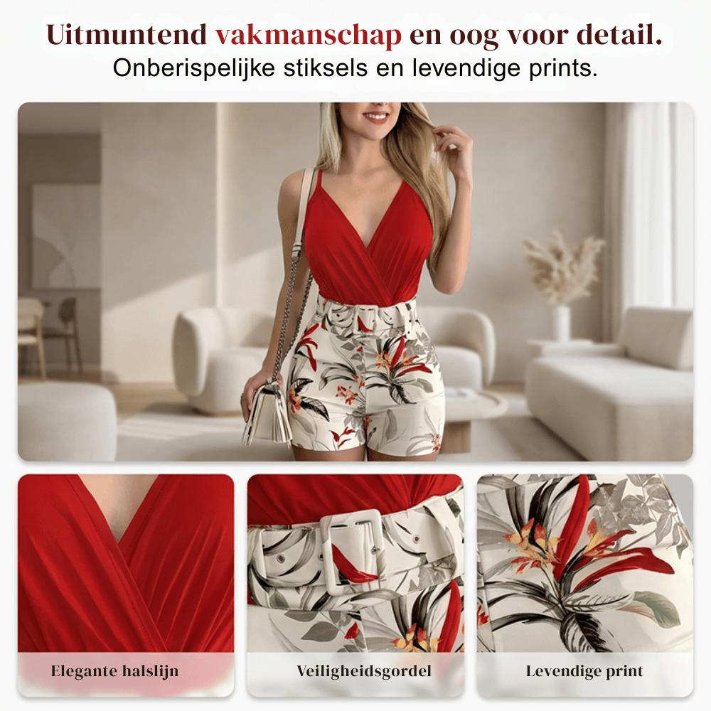 Celine — Tropische Tweedelige Zomerset | 50% KORTING