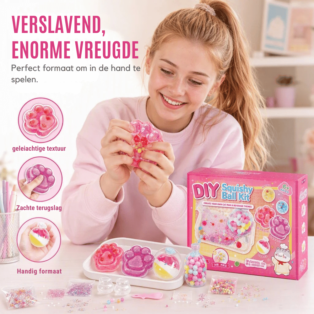 PurrSquish — DIY Anti-Stressbal Knutselset | 50% KORTING