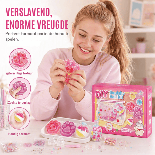 PurrSquish — DIY Anti-Stressbal Knutselset | 50% KORTING