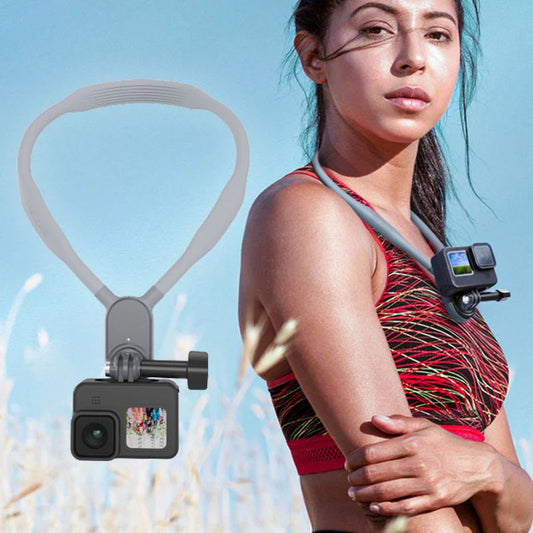 U-vormige nekhouder voor sportcamera