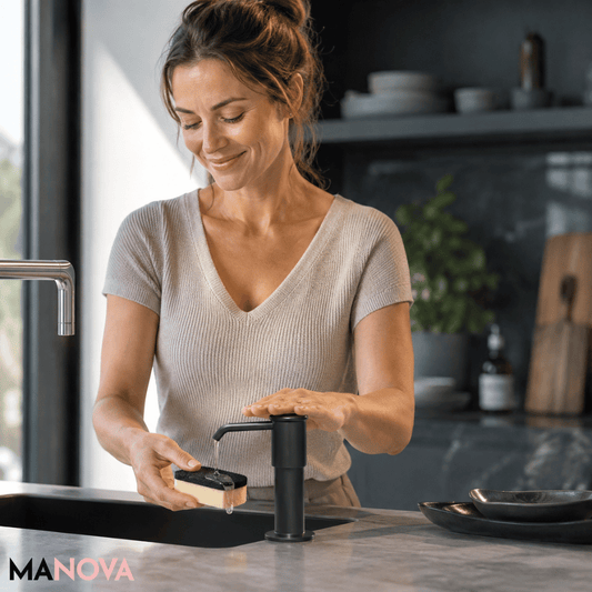 SoapEase — Elegante Keukenzeepdispenser | 50% KORTING