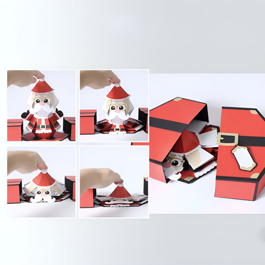 GrappigGift - 3D Kerstman Prank Pop-up Box-kaart | 50% KORTING