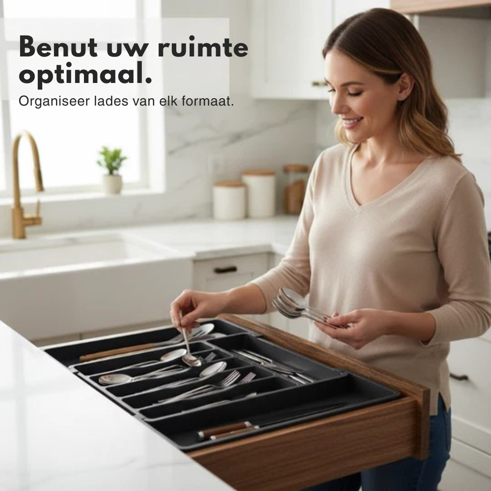 AvantiSpace – Verstelbare Lade-organizer | 50% KORTING