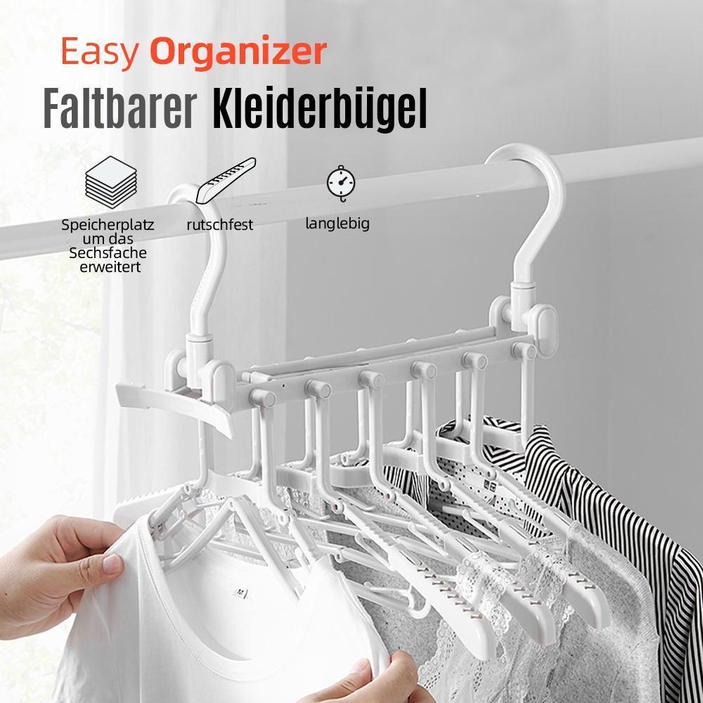 Opvouwbare kleerhanger en broekenrek
