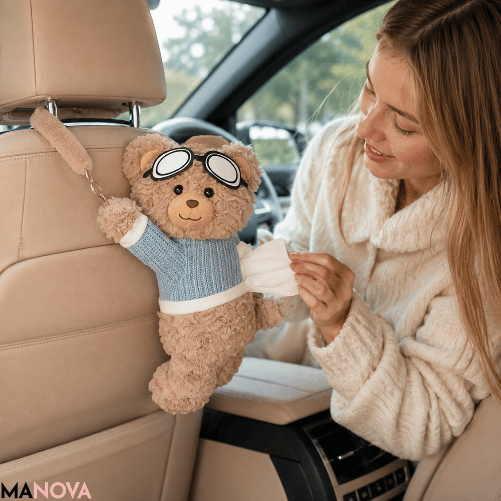 SnugBear — Pluche Zakdoekhouder | 50% KORTING
