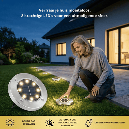 LumaVibe — Solar Tuinverlichting Set | 1+1 GRATIS