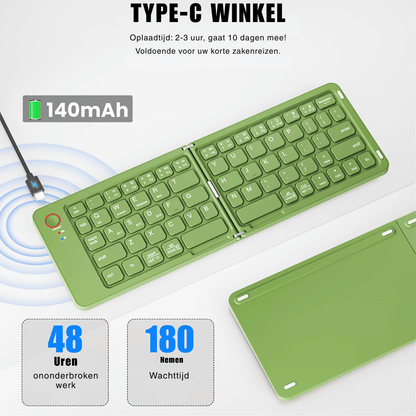 FlexType — Opvouwbaar Bluetooth Toetsenbord | 50% KORTING