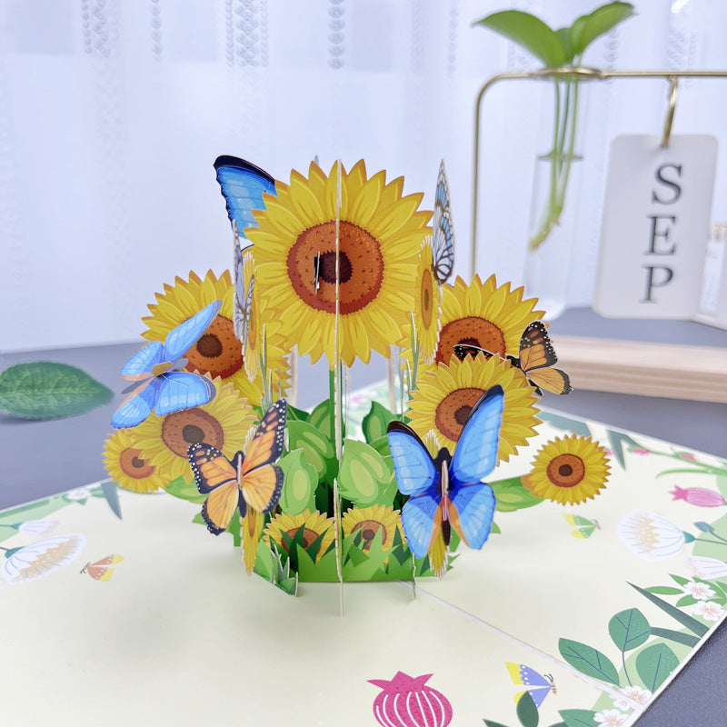 BloomLux – 3D Pop-up Bloemenkaart | 1+2 GRATIS