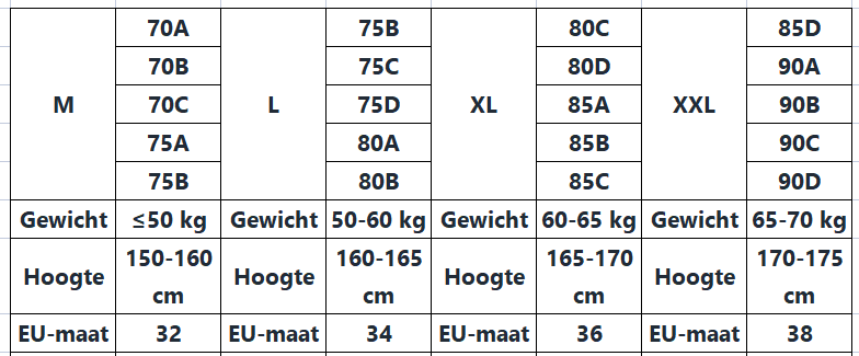 2-in-1 bh met taille en borsten